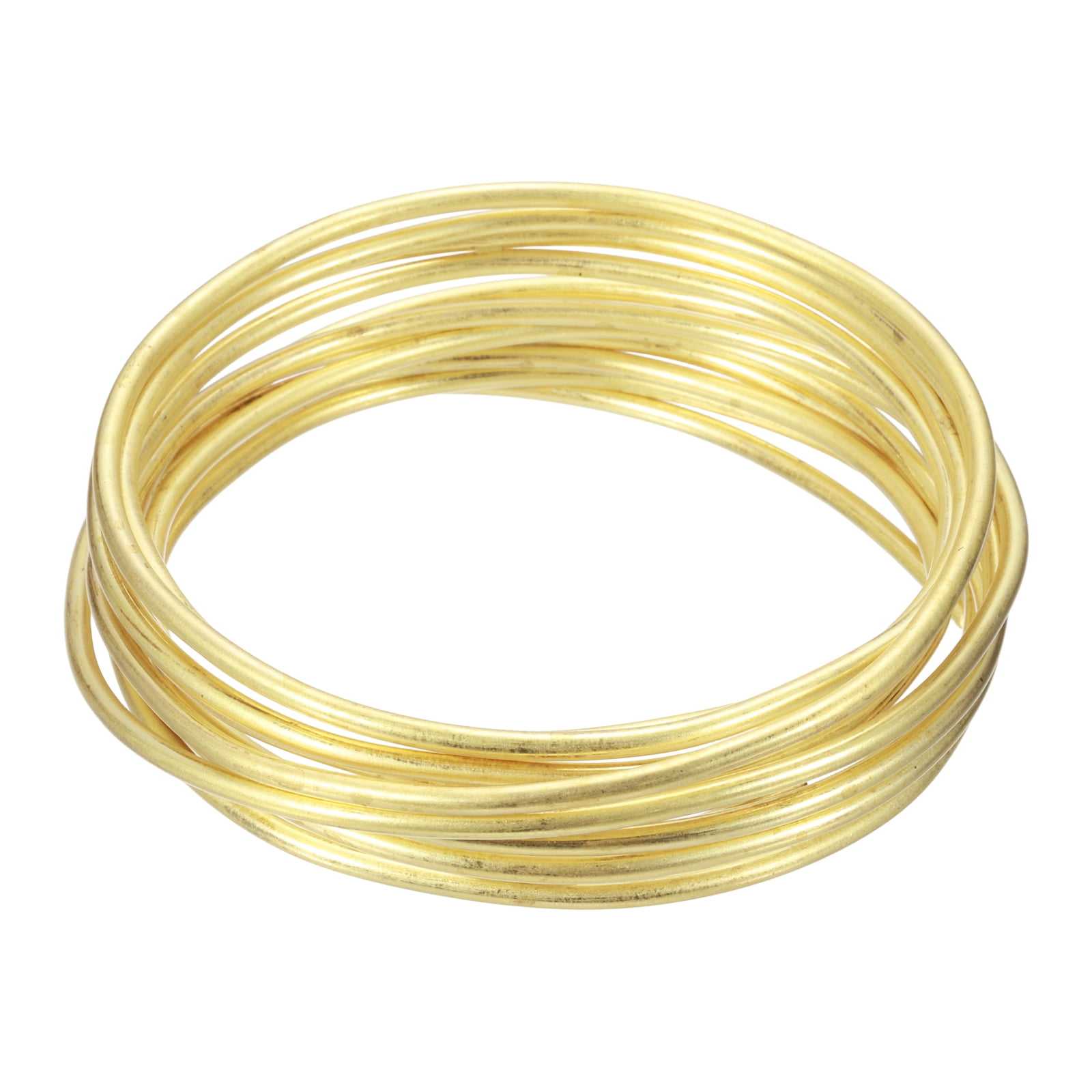 8 Gauge Brass Round Wire, 9.8 ft Craft Tarnish Resistant Beading Wires