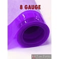 thumbnail image 1 of 8 Gauge PURPLE Tinted Plastic Vinyl Fabric 48" Wide Sold By The Yard, 1 of 2