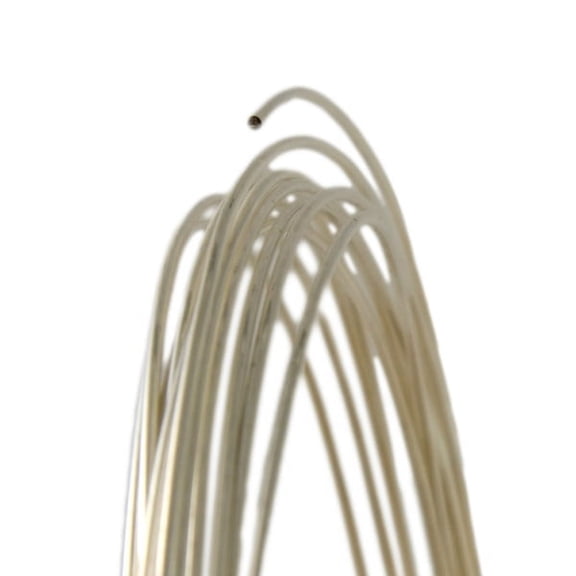 8 Gauge Round Dead Soft Argentium .930 Silver Wire 5FT