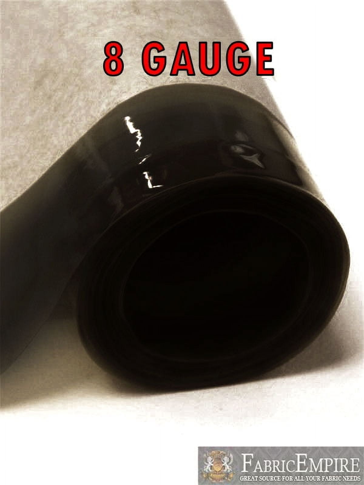 8 Gauge SMOKE Tinted Plastic Vinyl Fabric 48" Wide Sold By The Yard