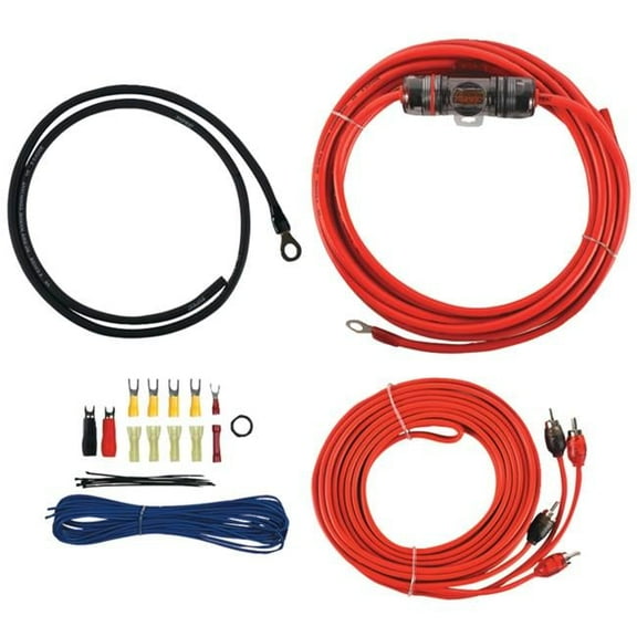 8 Gauge V6 Series Amp Installation Kit with RCA Cable