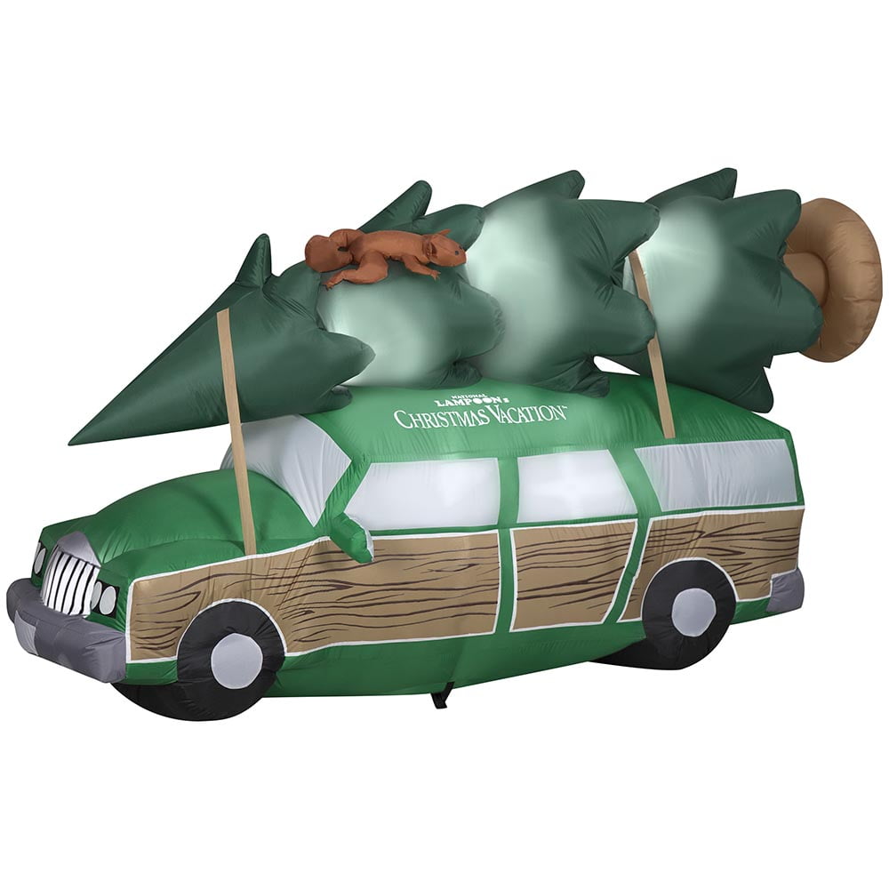 8' Gemmy Airblown Inflatable Christmas Vacation Station Wagon w/ Tree