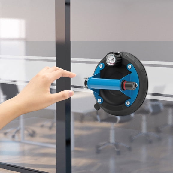 8" Glass Suction Cups with Handle and Pump 240lbs Load Capacity Hand Held Vacuum Glass Lifter