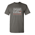 thumbnail image 1 of 8 Glasses of Wine Is So Easy Sarcastic Humor Graphic Novelty Funny T Shirt, 1 of 5