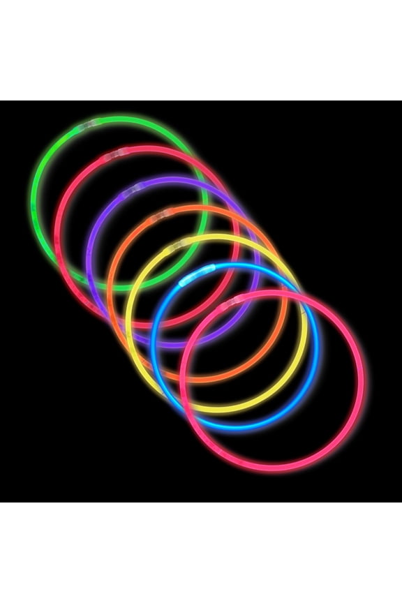 8" Glow Bracelet - Assorted Colors (Tube/50 Pieces)