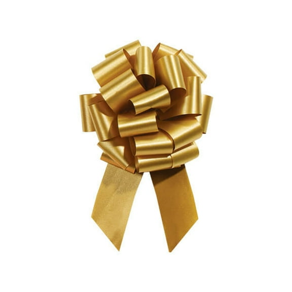 8" Gold Embossed String Pull Bow - Quantity of 3 (4478593)