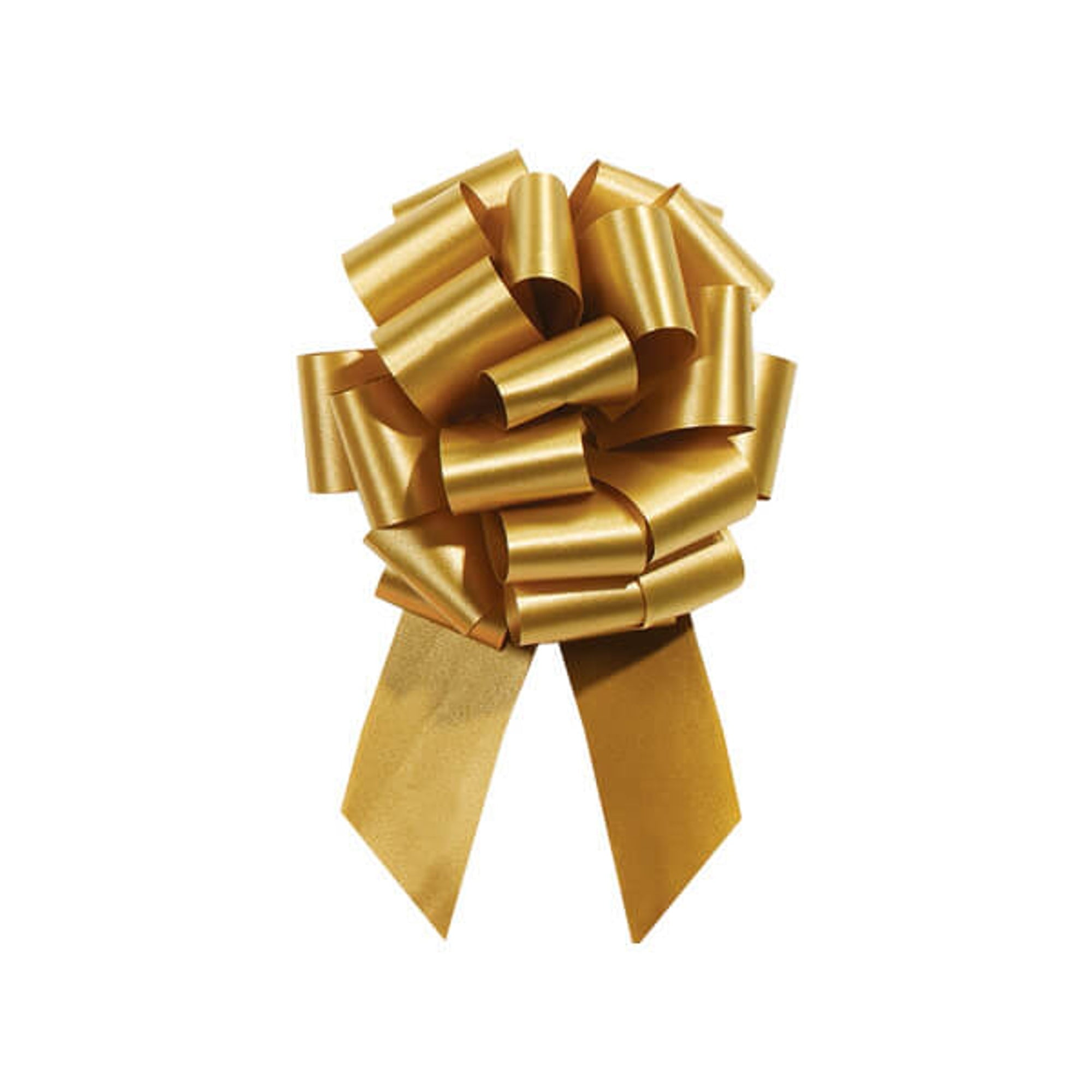 8" Gold Large Pull Bow - Quantity of 5 (448759)