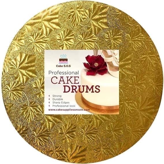 8" Gold Round Drum 1/2" thick, single unit