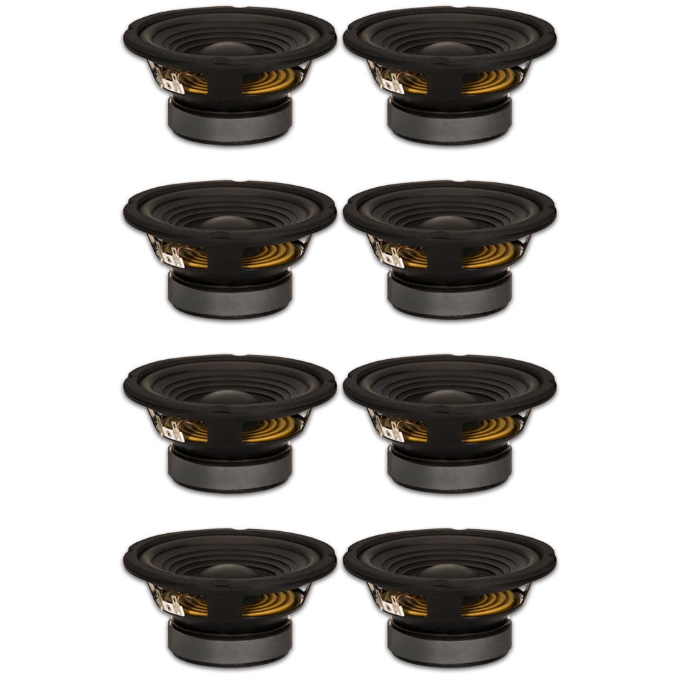 8 Goldwood Sound GW-206/4 OEM 6.5" Woofers 180 Watts each 4ohm Replacement Speakers