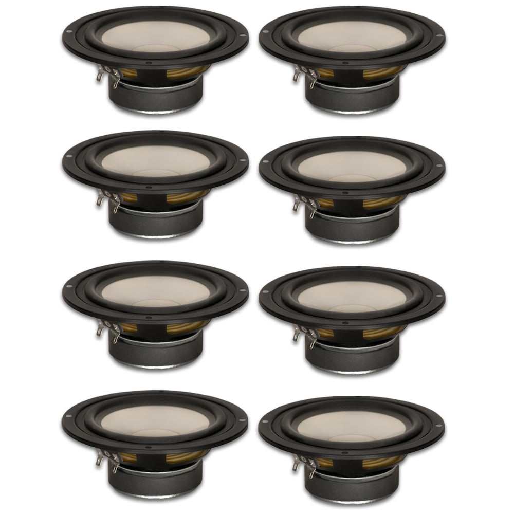 8 Goldwood Sound GW-S525/8 Poly Cone 5.25" Woofers 130 Watts each 8ohm Replacement Speakers