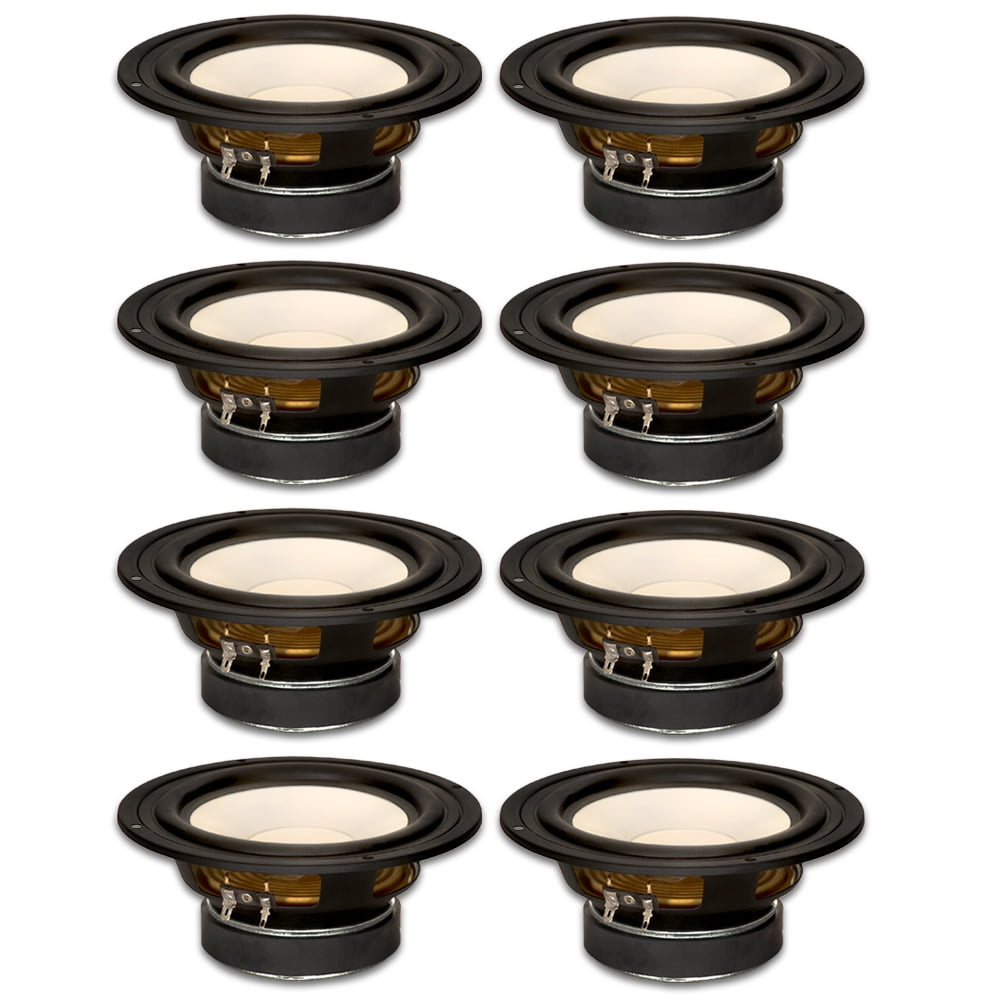 8 Goldwood Sound GW-S650/8 Poly Cone 6.5" Woofers 170 Watts each 8ohm Replacement Speakers