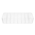 thumbnail image 1 of Greenadscape Stationery Storage Box Transparent Data Cable Storage Organizer Acrylic 1Pc 10.2X3.5X2.2In, 1 of 6