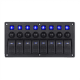 8Group Combination Panel Switches Marine Toggle Switch Power Female