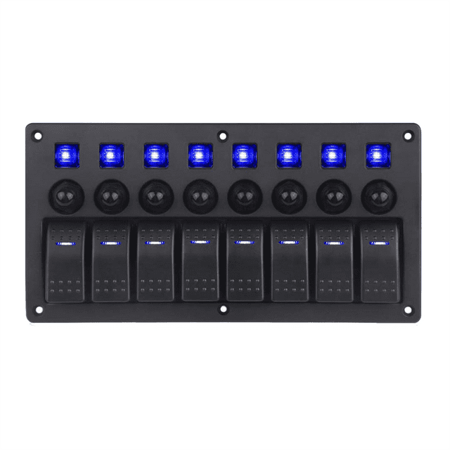 8Group Combination Panel Switches Marine Toggle Switch Power Female