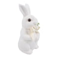 thumbnail image 1 of 8"H Foam Rabbit Statue Bunny with Sunflowers Sculpture Outdoor Statues Indoor Decor Animal Ornament for Home Garden Lawn Yard Patio Balcony Gifts Birthday Easter Housewarming Christmas, 1 of 7