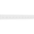 thumbnail image 1 of 8"H x 1"P x 88"L Matthews Architectural Grade PVC Dentil Trim w/Backplate, 1 of 10