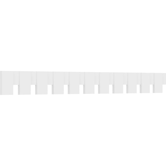 8"H x 1"P x 88"L Wilson Architectural Grade PVC Dentil Block Trim