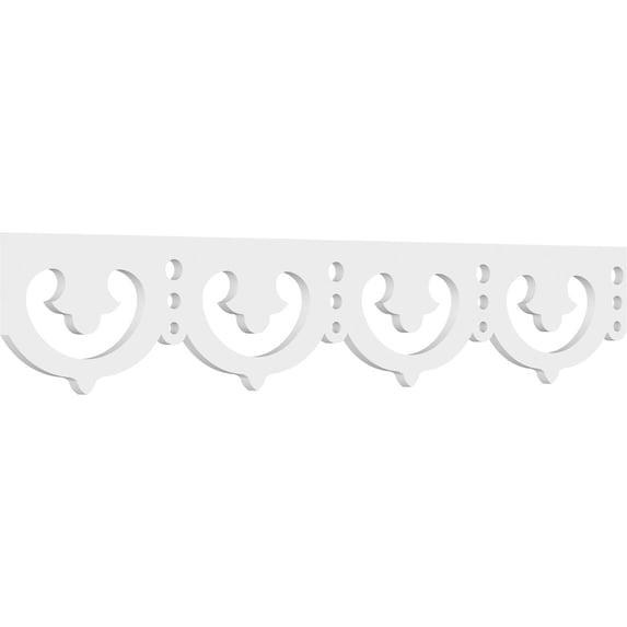 8"H x 5/8"P x 48"L Carmella Architectural Grade PVC Running Trim
