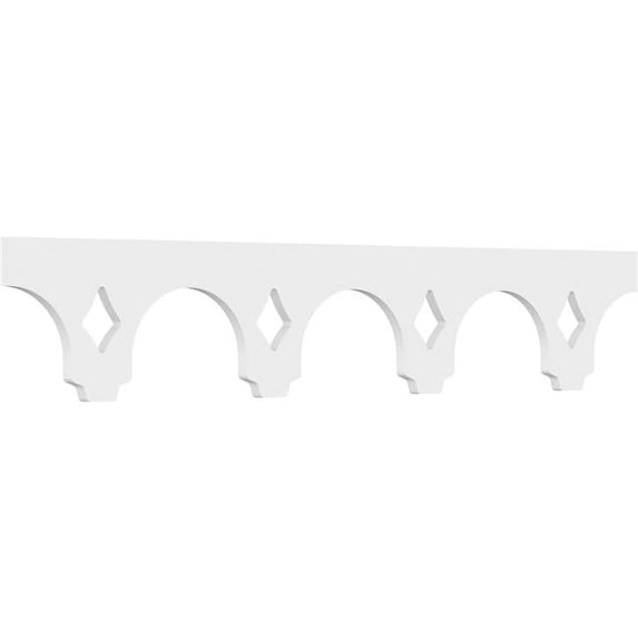 8"H x 5/8"P x 48"L Freeport Architectural Grade PVC Running Trim