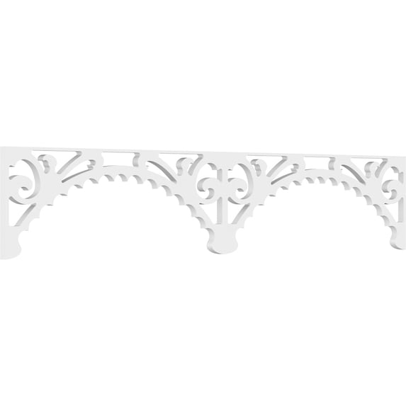 8"H x 5/8"P x 48"L Genova Architectural Grade PVC Running Trim