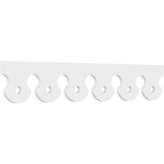 8"H x 5/8"P x 48"L Gulliver Architectural Grade PVC Running Trim