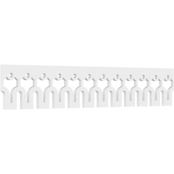 8"H x 5/8"P x 48"L Hessel Architectural Grade PVC Running Trim