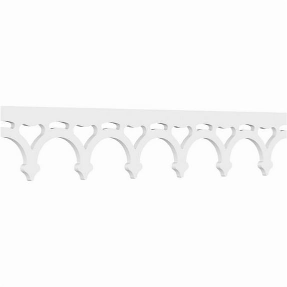 8"H x 5/8"P x 48"L Stanley Architectural Grade PVC Running Trim