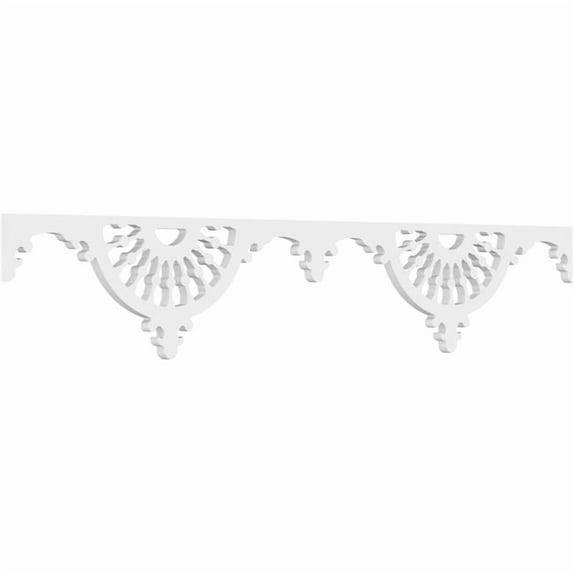 8"H x 5/8"P x 48"L Wagon Wheel Architectural Grade PVC Running Trim