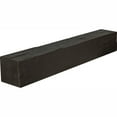 thumbnail image 1 of 8"H x 8"D x 36"W Hand Hewn Faux Wood Fireplace Mantel, Onyx, 1 of 17