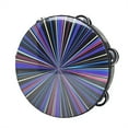 8" Hand Drum Polyester Drum Skin + Solid Wood Drum DoubleRow Colorful