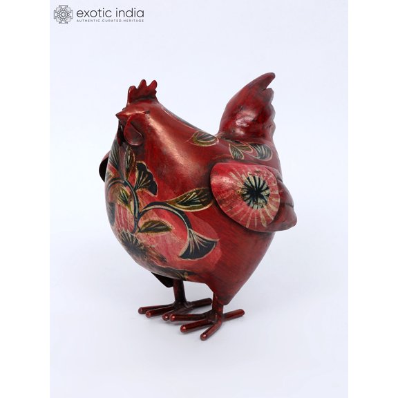 8" Hand-Painted Hen | Table Decor