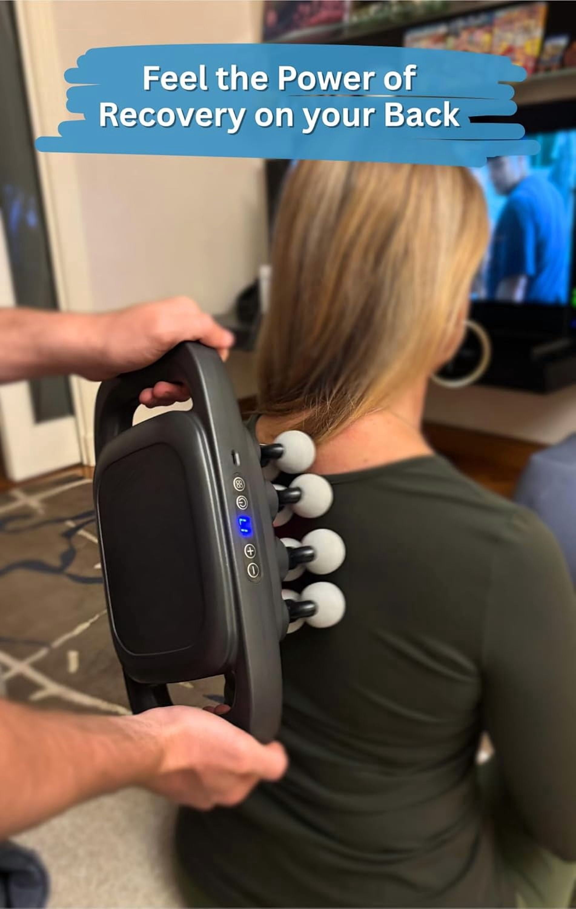 16-Head Deep Tissue Massage Gun for Muscle Recovery - Quiet Portable Percussion Massager for Neck, Shoulder, Back & Legs