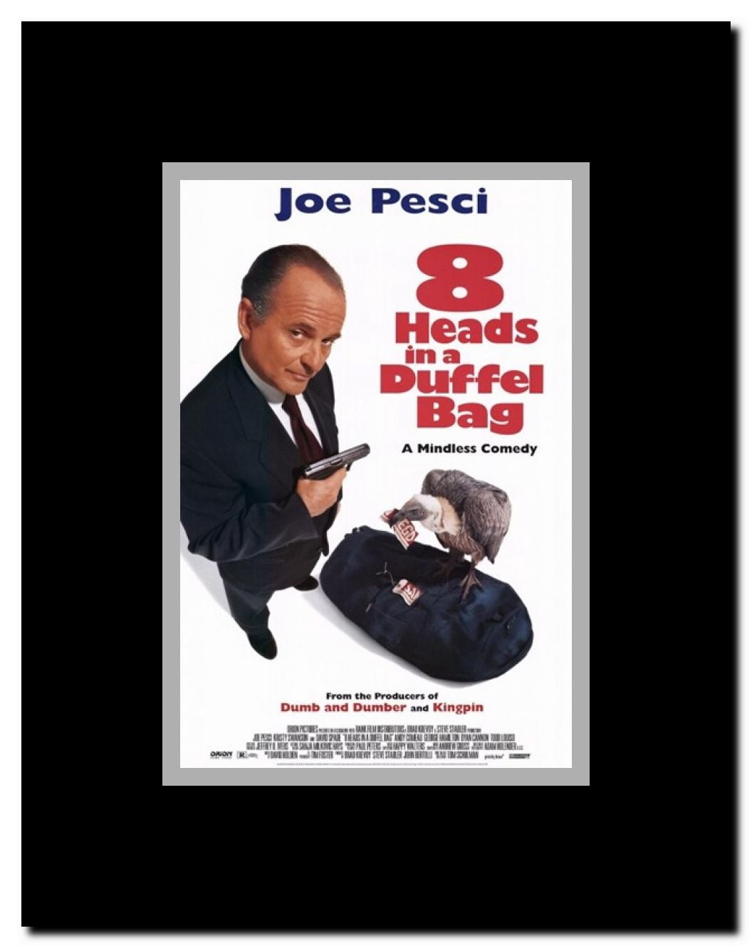 8 Heads in a Duffel Bag Framed Movie Poster