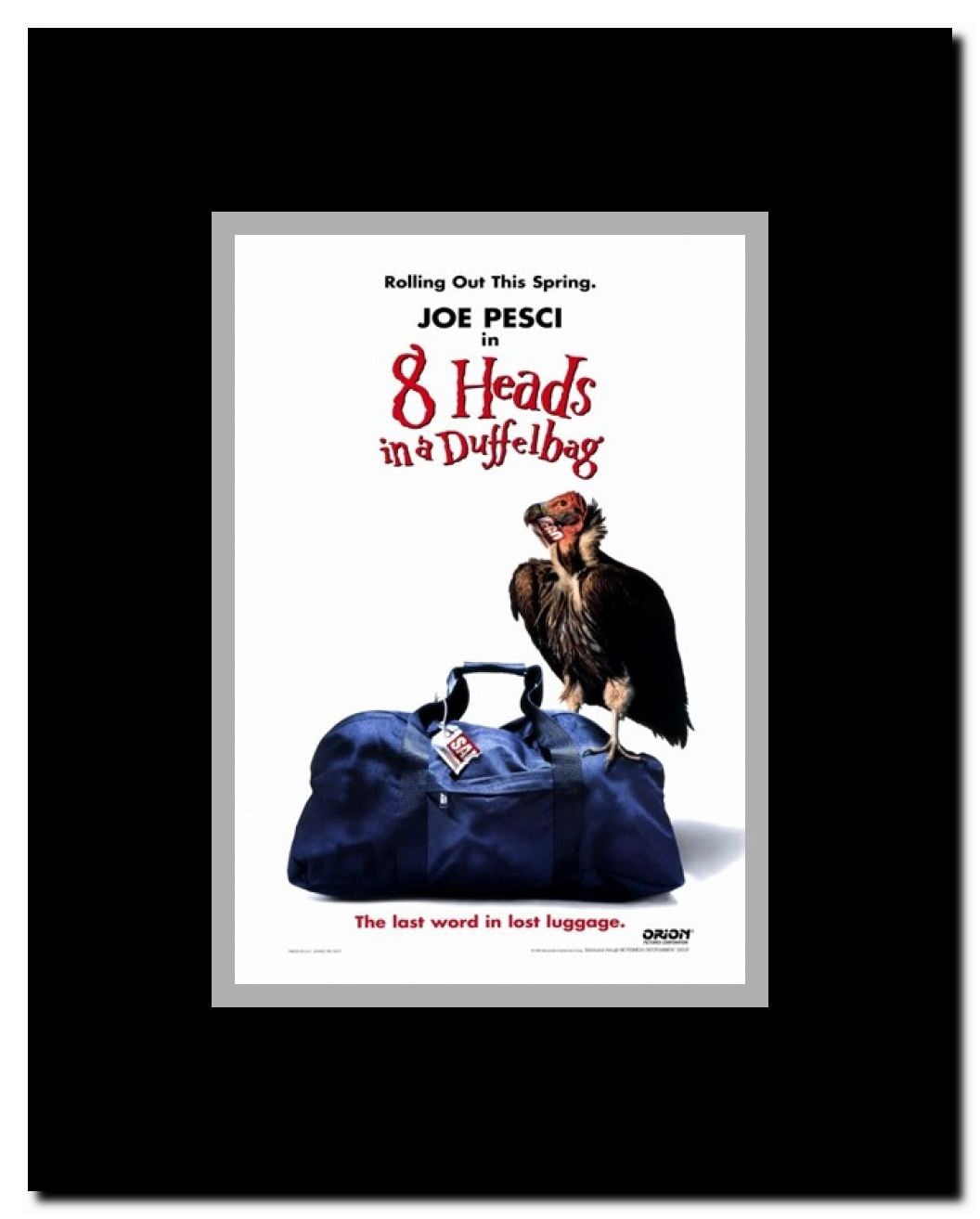 8 Heads in a Duffel Bag Framed Movie Poster