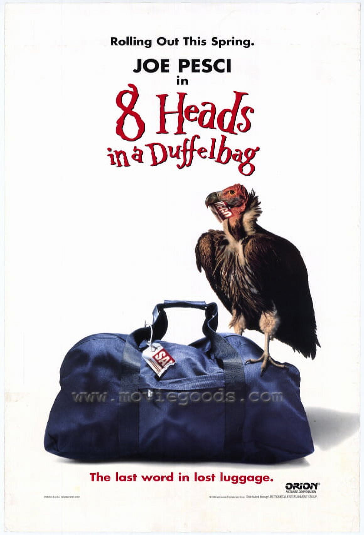 8 Heads in a Duffel Bag movie POSTER (Style B) (27" x 40") (1997
