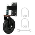 thumbnail image 1 of 8" Heavy Duty Fence Gate Wheel, 600lbs Load Capacity Spring Loaded Casters, 360° Rotation for Uneven Surfaces, 1 of 9