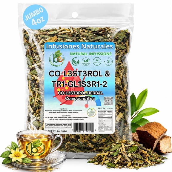 8-Hierbas Traditional Botanical Tea Blend  4 oz (113g) Loose Herbal Infusion with Nopal Root, Olive Leaf, Hibiscus, Cocomeca, Brazilwood, Hawthorn, Ginger & Horsetail  Caffeine-Free by BEXPERTSUSA