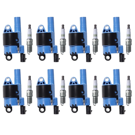 8 High Peformance Ignition Coils and 8 NGK Platinum Spark Plugs Compatible with Chevy Corvette UF414 Fits select: 2011 ,2013 CHEVROLET SILVERADO K1500 LT