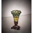thumbnail image 1 of 8" High Stained Glass Pond Lily Victorian Accent Lamp, 1 of 1