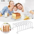 thumbnail image 1 of 8 Hole Stainless Steel Tool, Mesh Bread Rack Rectangular Storage Box, Stainless Steel Fryer Accessory Organizer for Oven Bakery and Kitchen Prep, 1 of 8