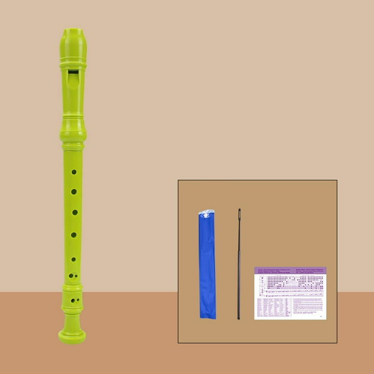 8 Holes Plastic Recorder Flute Woodwind Instrument Colorful with