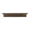 thumbnail image 1 of Home Wall Decorative Antique Brass Hardware 8 Hook Coat Rack - Gray Brown, 1 of 7