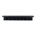 thumbnail image 1 of Home Wall Decorative Antique Brass Hardware 8 Hook Coat Rack, Black, 1 of 7