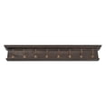 thumbnail image 1 of Home Wall Decorative Antique Brass Hardware 8 Hook Coat Rack - Black, 1 of 7