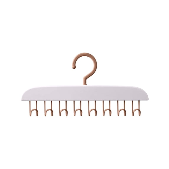 8-Hook Wall-Mounted Clothes Rack - Space-Saving Hanger for Bras ...