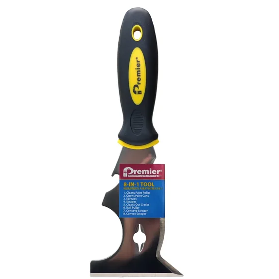 8-IN-1 Premier 848DB Z-Pro 8-IN-1 Painter's Tool, Soft Grip Handle