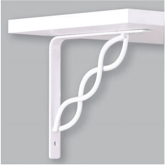 John Sterling 8 x 8, 8 x 1x 8 Inches, Scroll Shelf Bracket White