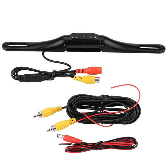 8 IR LED Aluminum Car License Plate Rear View Night Vision Reverse Parking Camera Waterproof