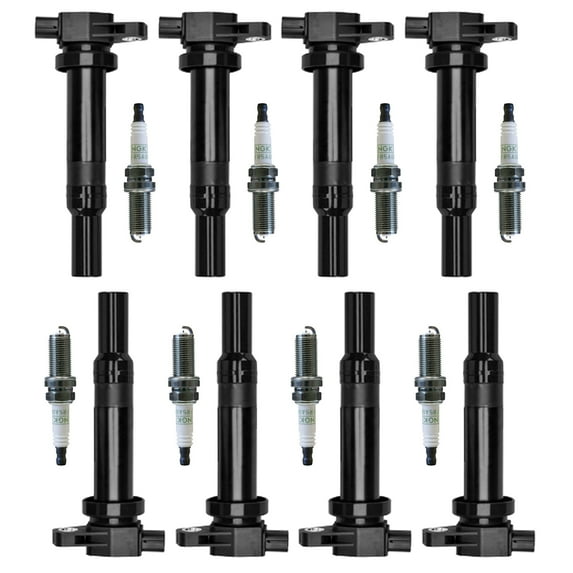 8 Ignition Coils and 8 NGK Platinum Spark Plug Compatible with Kia Optima Magentis Rondo 2.7L UF558 Fits select: 2007-2009 HYUNDAI SANTA FE GLS, 2008 KIA RONDO LX/EX