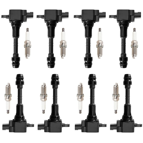 8 Ignition Coils and 8 Iridium Spark Plugs Compatible with Nissan Titan Armada Pathfinder 5.6L Replacement for UF510 Fits select: 2004-2007 NISSAN TITAN XE/SE/LE, 2004-2006 NISSAN ARMADA SE/LE